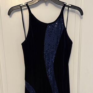 Jump Blue Velvet Sequined Dress